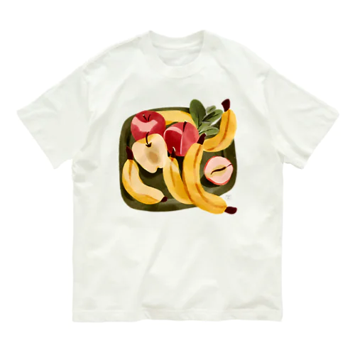 豊楽（ほうらく）　-りんごとバナナ- Organic Cotton T-Shirt