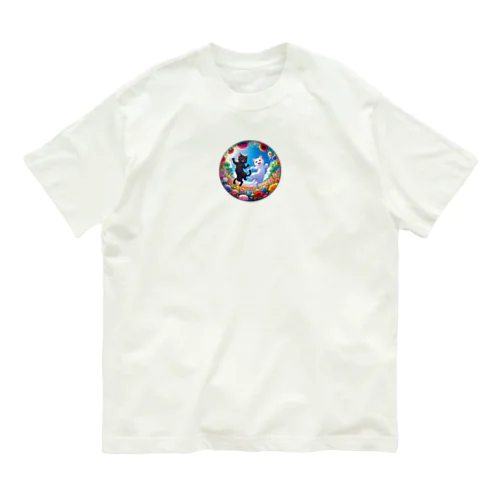 ブルースカイフラワーダンス Organic Cotton T-Shirt