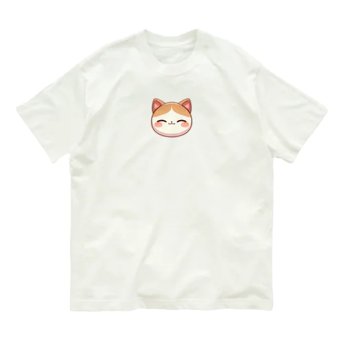 ほっぺたんまるみかん猫 Organic Cotton T-Shirt