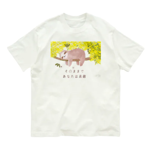 ナマケモノくん Organic Cotton T-Shirt