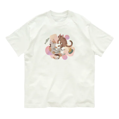 にゃんころず オーガニックコットンTシャツ