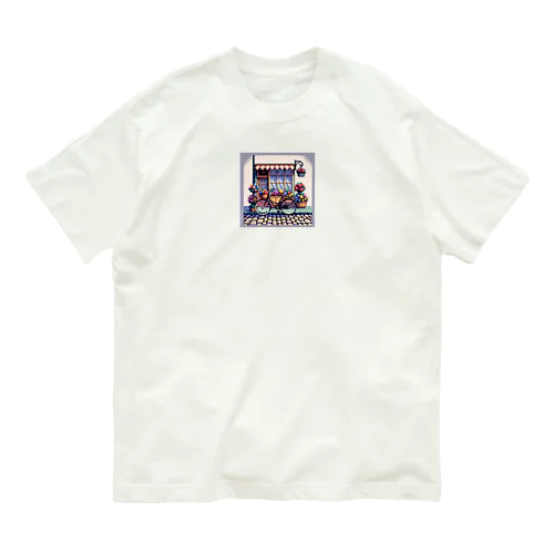 ドット花屋と自転車B Organic Cotton T-Shirt