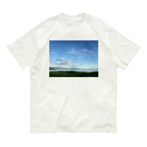 あおぞらとびわこにいやされます。 Organic Cotton T-Shirt