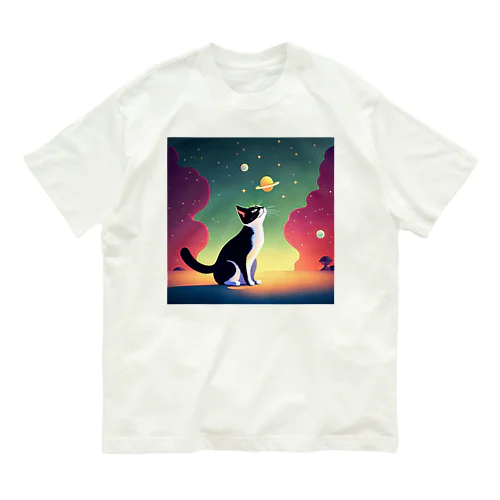 ビジュアルな猫 Organic Cotton T-Shirt
