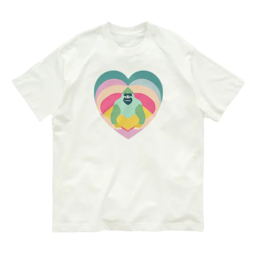 ハートゴリラ Organic Cotton T-Shirt