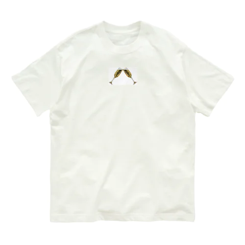 シャンパン乾杯 Organic Cotton T-Shirt