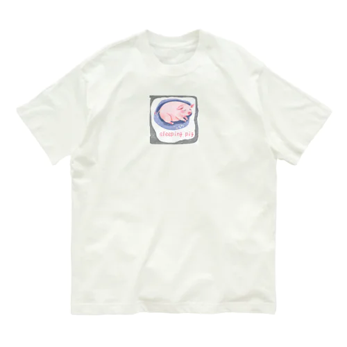 寝てるぶたちゃんグッズ Organic Cotton T-Shirt