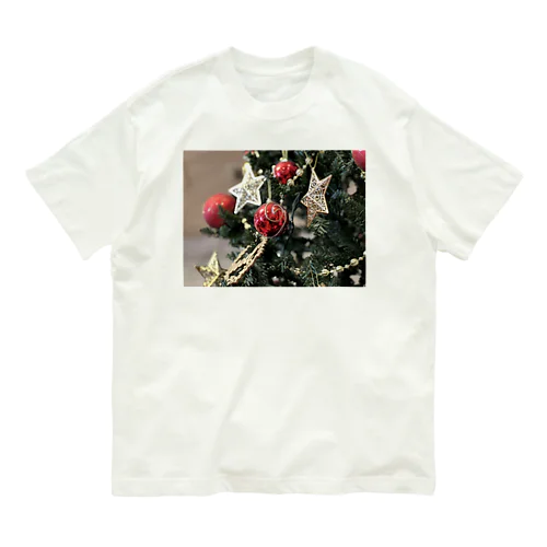 クリスマスツリーの飾り Organic Cotton T-Shirt