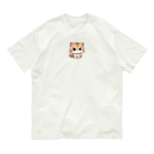 AI天風猫(怒1) オーガニックコットンTシャツ