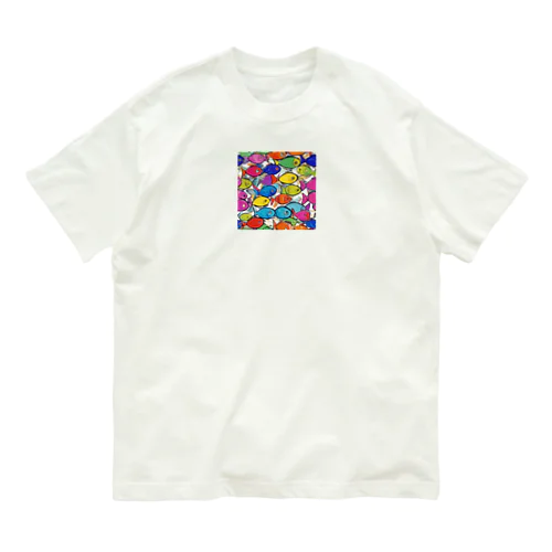 colorful "sakana" オーガニックコットンTシャツ