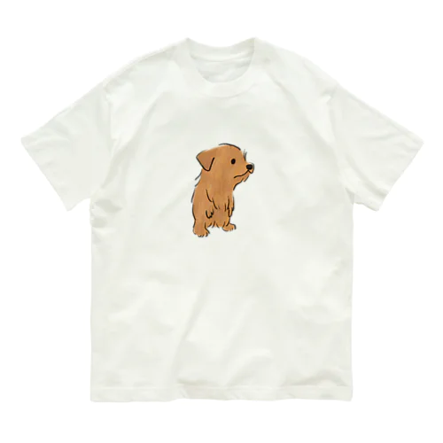 二足歩行わんちゃん Organic Cotton T-Shirt