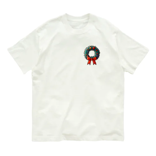 クリスマスリース🎄✨ Organic Cotton T-Shirt