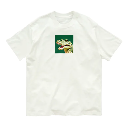 ワニ オーガニックコットンTシャツ