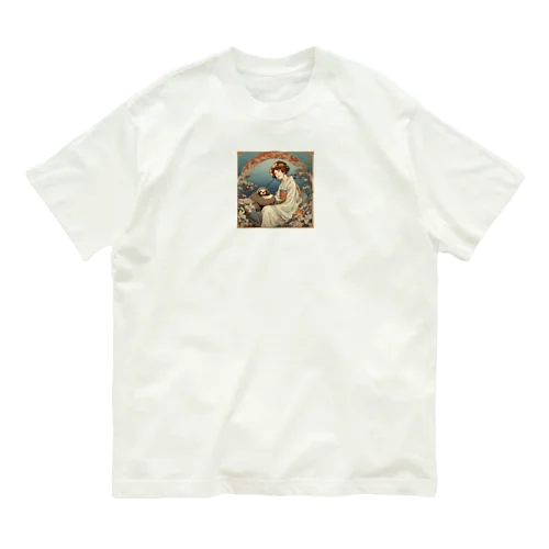 けだるげナマケモノと儚げな佳代 Organic Cotton T-Shirt