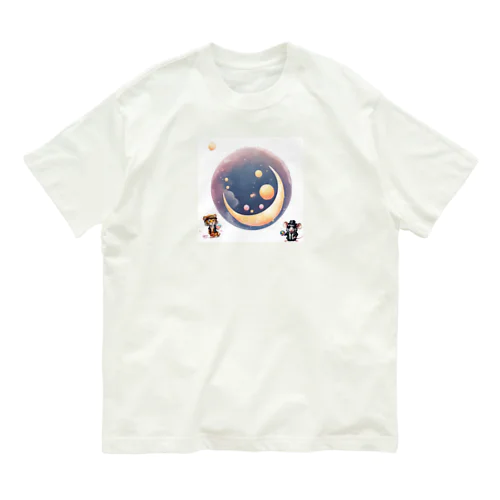 三日月🎵 オーガニックコットンTシャツ