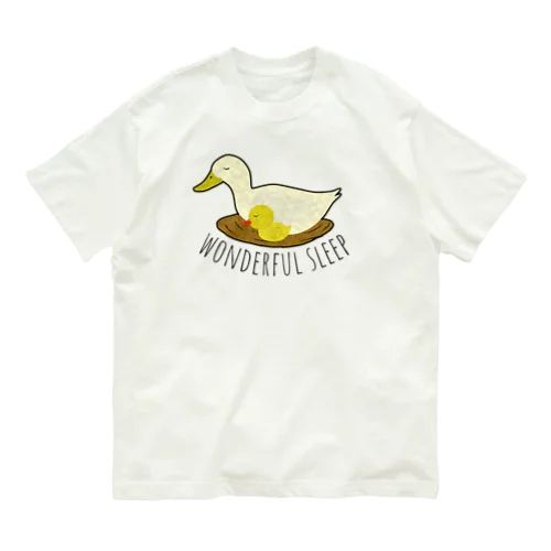 アヒルちゃんねんね オーガニックコットンTシャツ