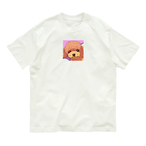 トイプードルイラスト2 オーガニックコットンTシャツ