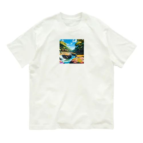 日本庭園 オーガニックコットンTシャツ