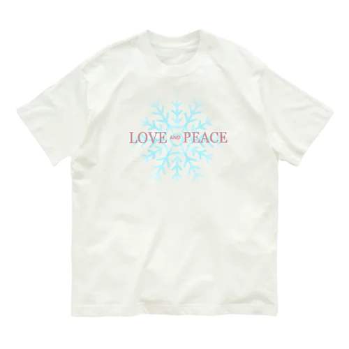 雪の結晶 オーガニックコットンTシャツ