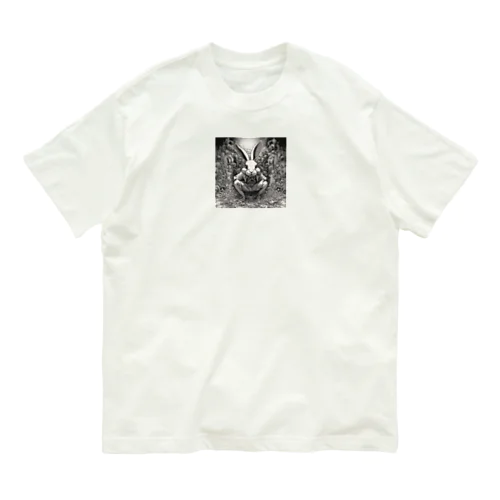 ギフテッ兎 Organic Cotton T-Shirt