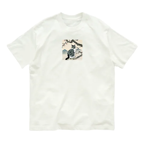 浮世絵猫 オーガニックコットンTシャツ