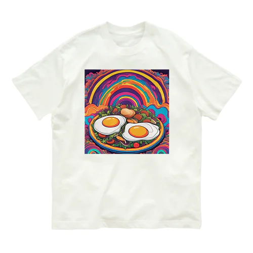 PSYCHEDELIC目玉焼き Organic Cotton T-Shirt