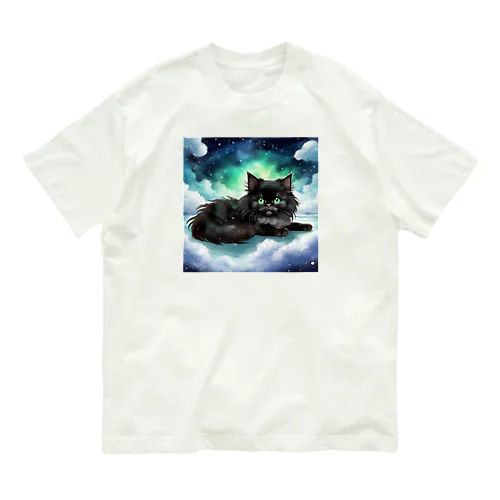 雲の上の黒猫03 Organic Cotton T-Shirt