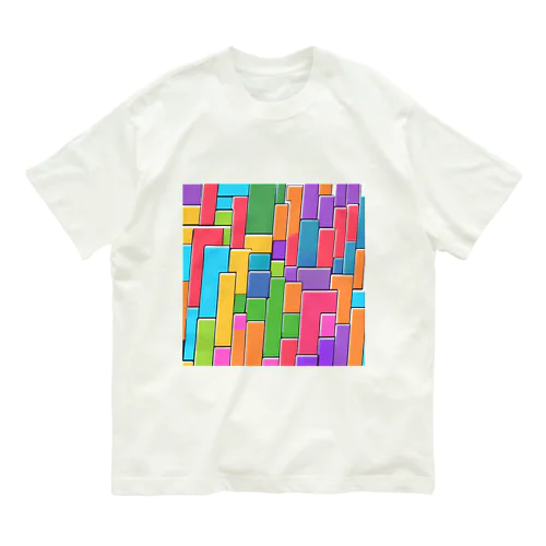 テトリス調のデザイングッズ Organic Cotton T-Shirt