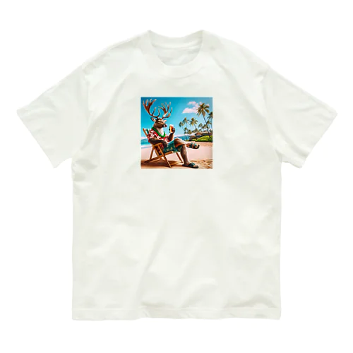 呑トナカイinハワイ Organic Cotton T-Shirt