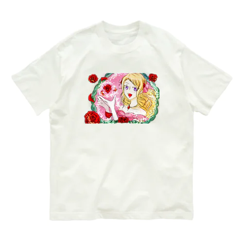 薔薇とお姫様 Organic Cotton T-Shirt