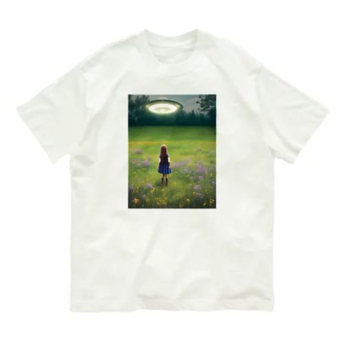 UFOと少女 Organic Cotton T-Shirt