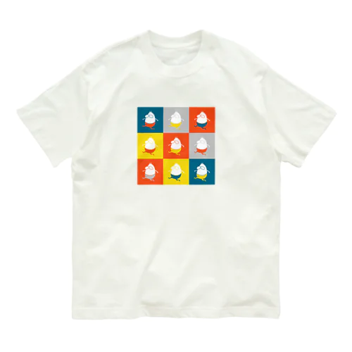 ねこタイツ 3 × 3 オーガニックコットンTシャツ