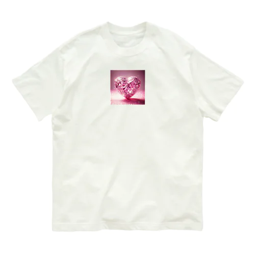 煌めくハート💖 オーガニックコットンTシャツ