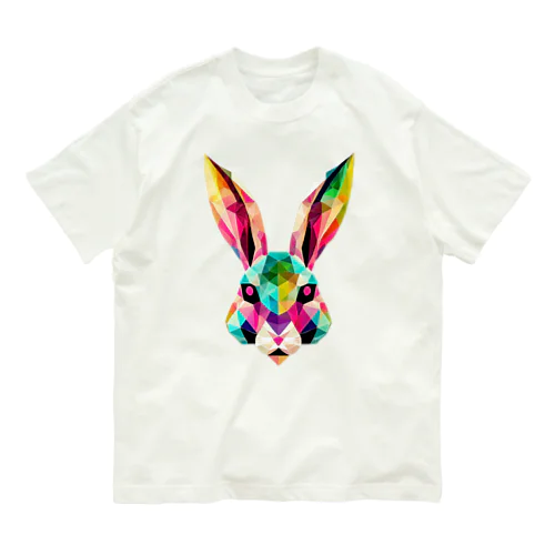 カラフルなウサギ Organic Cotton T-Shirt