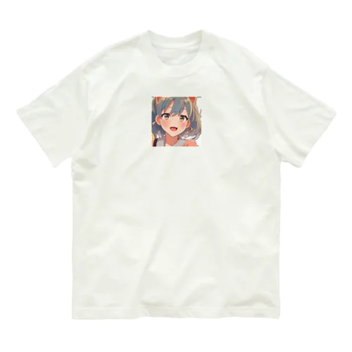  ねこみみの魅力、あなたと共に - ファンタジーグッズ Cat-Eared Beauty: Fantasy Goods to Charm Your Day Organic Cotton T-Shirt