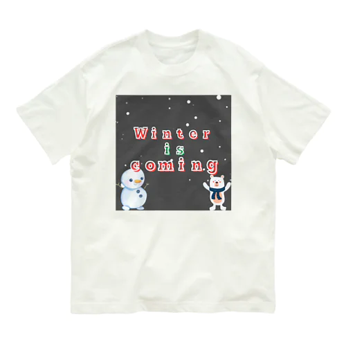 冬限定！かわいい冬がきたぞグッズ登場‼️ オーガニックコットンTシャツ