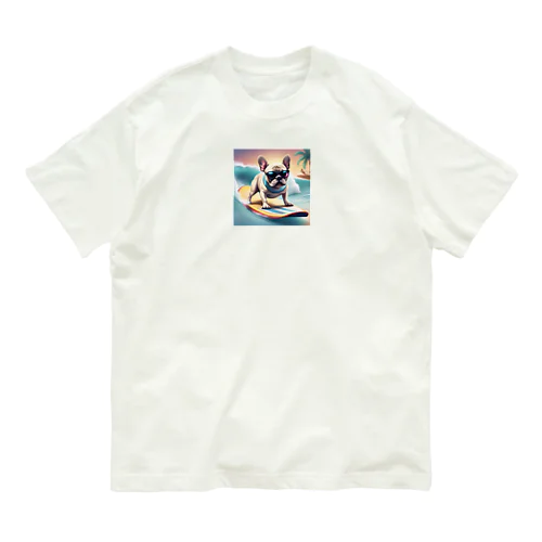 波乗りフレンチブルドッグ Organic Cotton T-Shirt