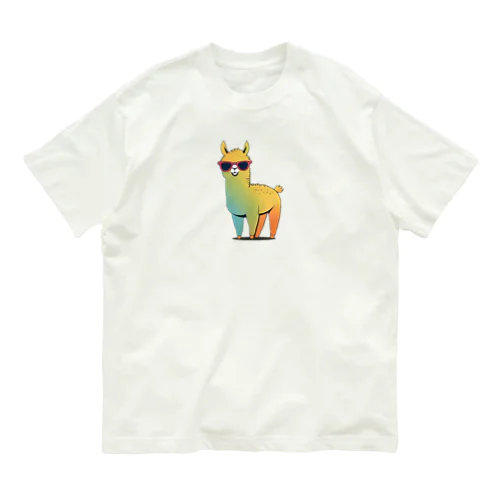 アルパカサングラス【カラフルキュート】 オーガニックコットンTシャツ