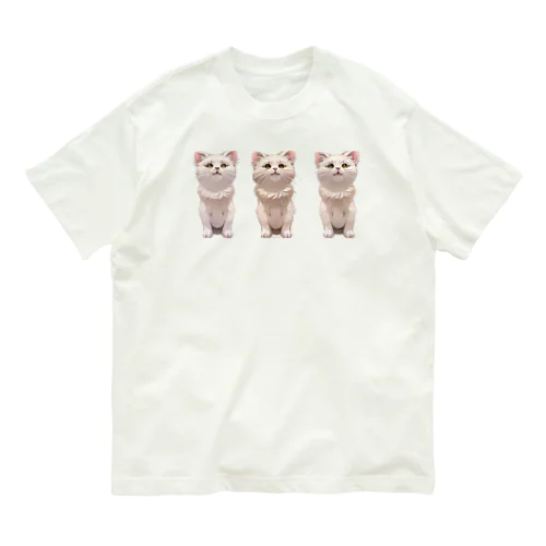 3匹が行く　シャツ Organic Cotton T-Shirt