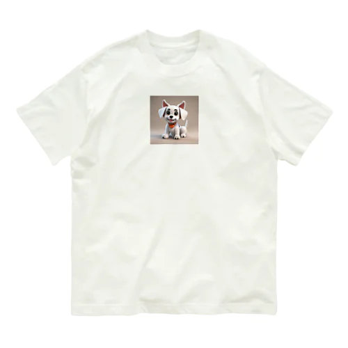 ｸﾘｯｸﾘお目目のワンちゃん2 オーガニックコットンTシャツ