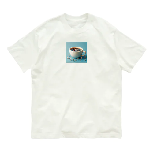 カフェ・スプラッシュ オーガニックコットンTシャツ