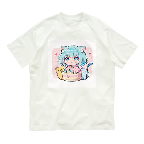 可愛いけもっ娘 Organic Cotton T-Shirt