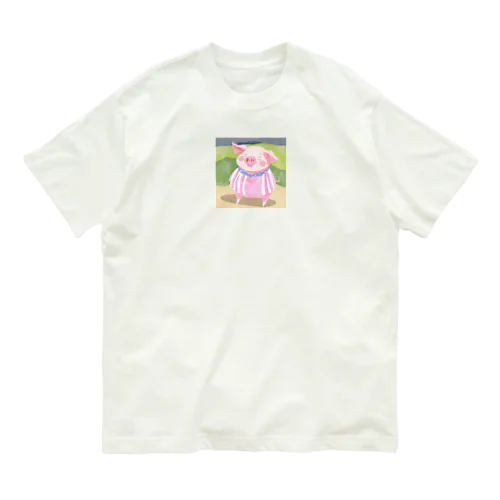 豚のブーちゃん オーガニックコットンTシャツ