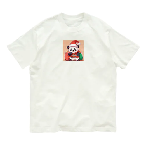 準備中パンダ オーガニックコットンTシャツ