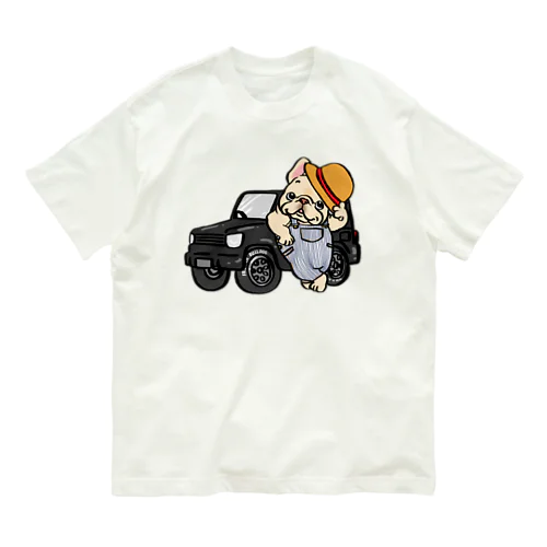 アウトドア大好きフレブルちゃん オーガニックコットンTシャツ