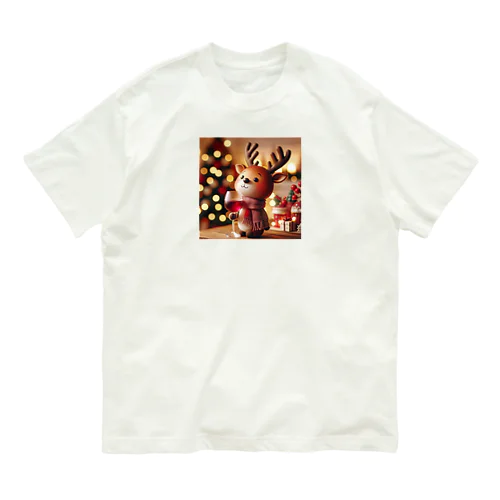呑(どん)となかいinクリスマス　デフォルメver Organic Cotton T-Shirt