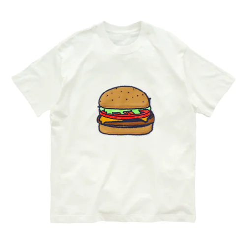 ハンバーガー オーガニックコットンTシャツ