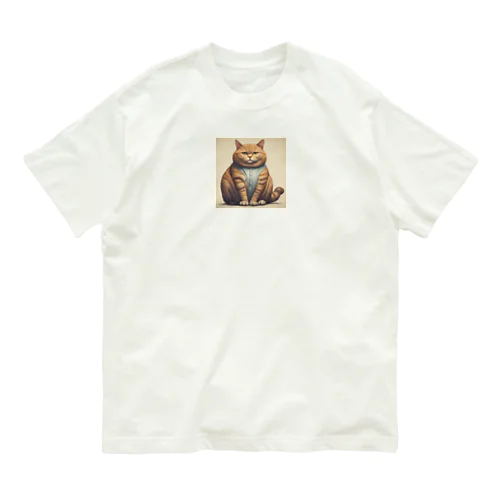 ぽっちゃり猫 Organic Cotton T-Shirt