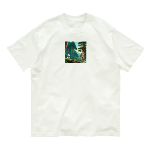 屋久島の縄文杉 Organic Cotton T-Shirt