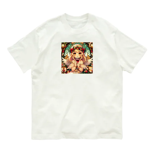 呑(どん)天使inクリスマス　アニメ風 Organic Cotton T-Shirt